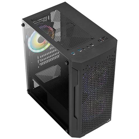 Aerocool Trinity Mini Tower Case
2 x 3.5'' / 3 x 2.5'
Fan layout:Front: 120mm x 2 or 140mm x 2 , Top: 120mm x 2  PSU Shroud: 120mm x2, Rear: 120mm x 1.  3x 1140mm and 1x 120mm Fan Included
USB 3.0 x2, USB 2.0 x1
Colour: White
M-ATX / Mini-ITX
